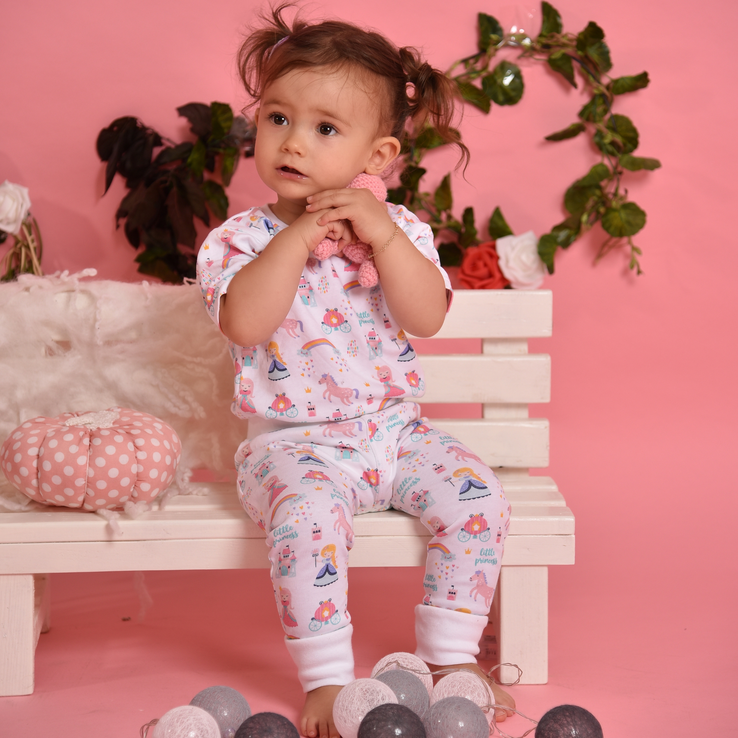 Little Princess Organic 2 Piece PJs Set Eleonora