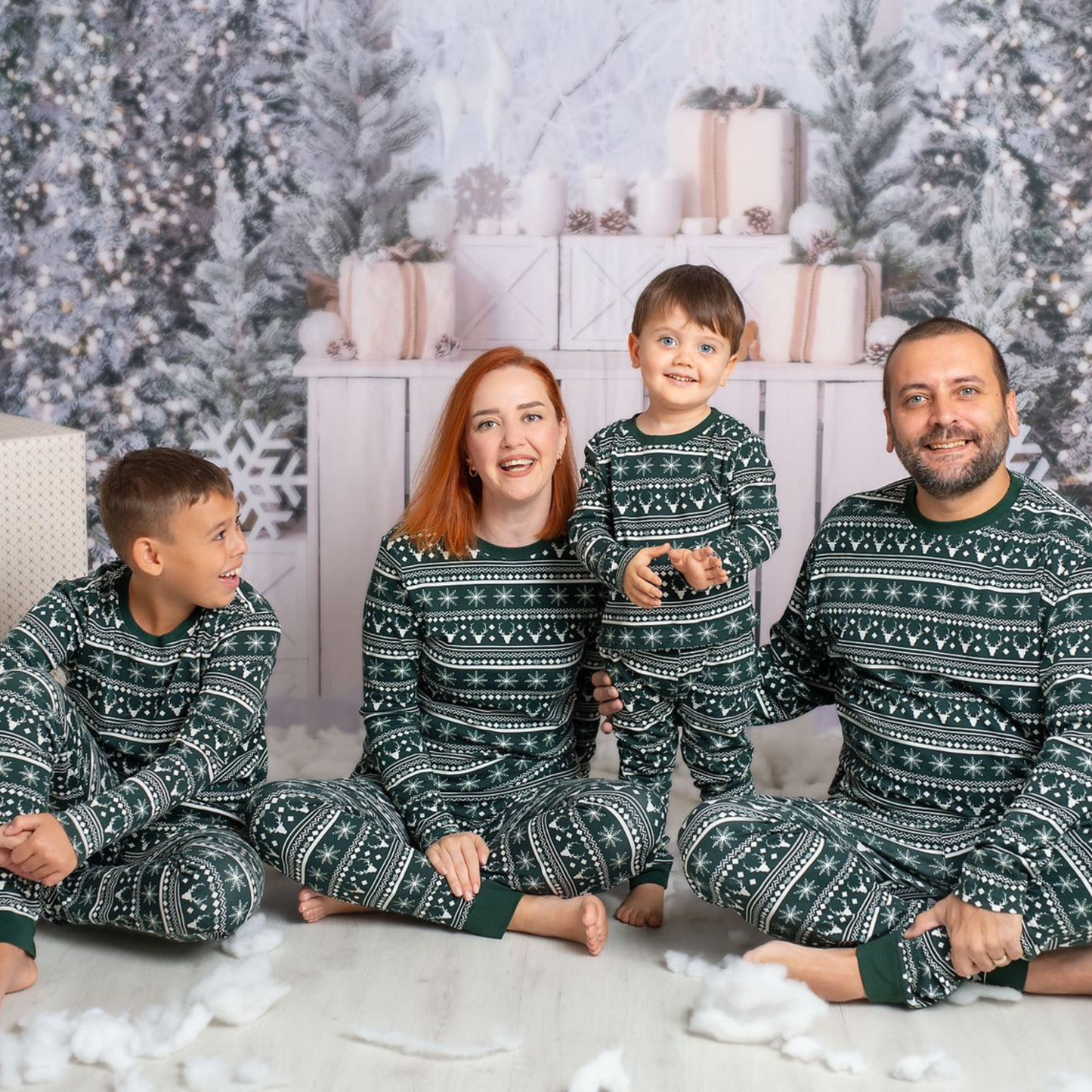 Snowflake Snuggles Forest Biome Christmas 2-Piece PJs BABY