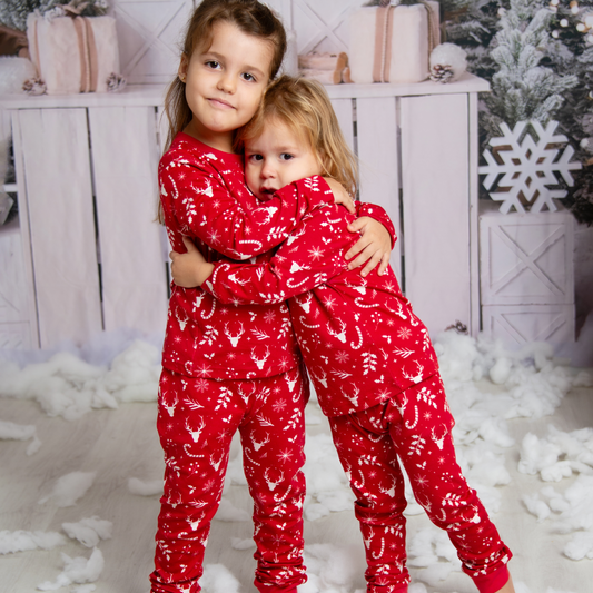 Deerest Dreams Adrenaline Rush Christmas 2-Piece PJs KIDS