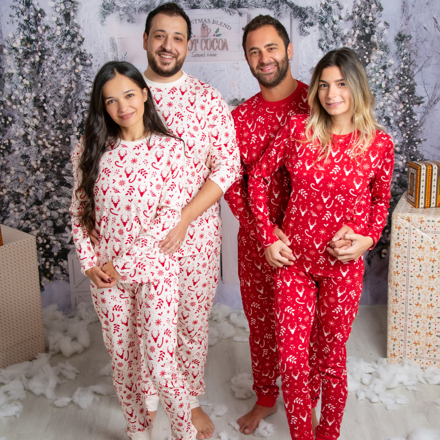 Deerest Dreams Sea Salt Christmas MEN 2-Piece PJs