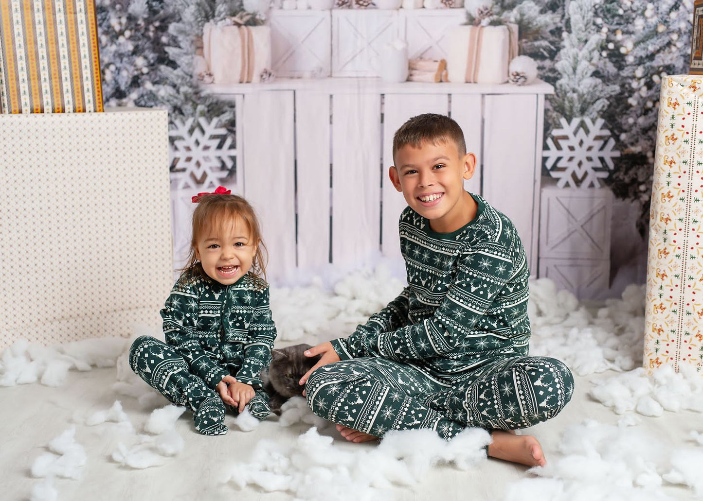 Snowflake Snuggles Forest Biome Christmas Footed Sleeper